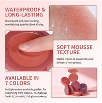 Matte Bouncy Cream-to-Powder Blush for Natural Glow