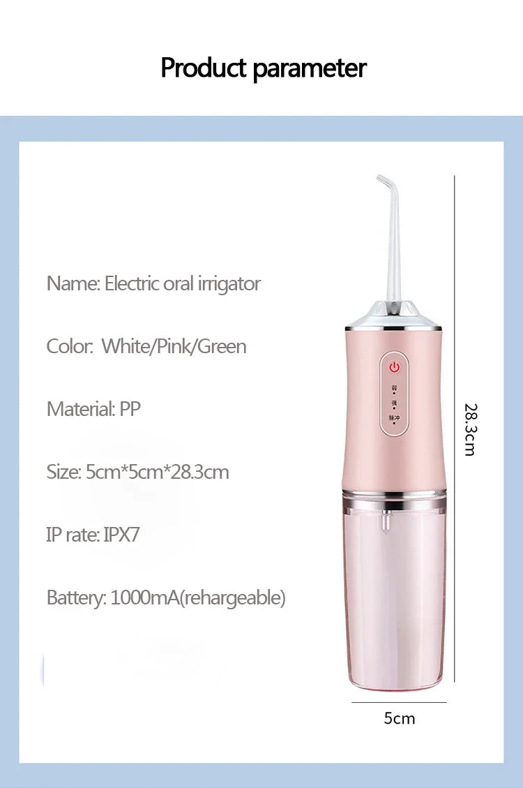 Portable Cordless Water Flosser for Teeth Cleaning - 21