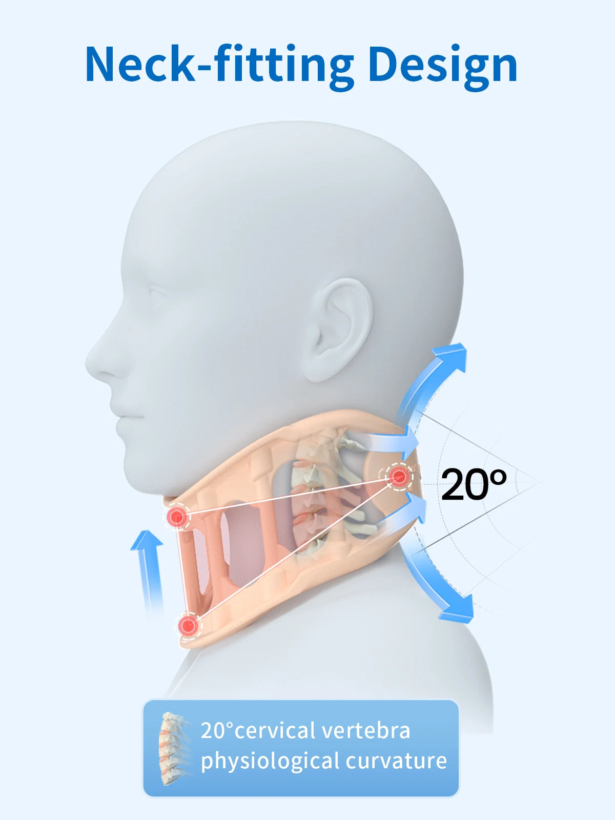 Waterproof Silicone Neck Support Brace for Pain Relief and Posture - 12