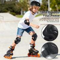Kids Protective Helmet and Safety Gear Set