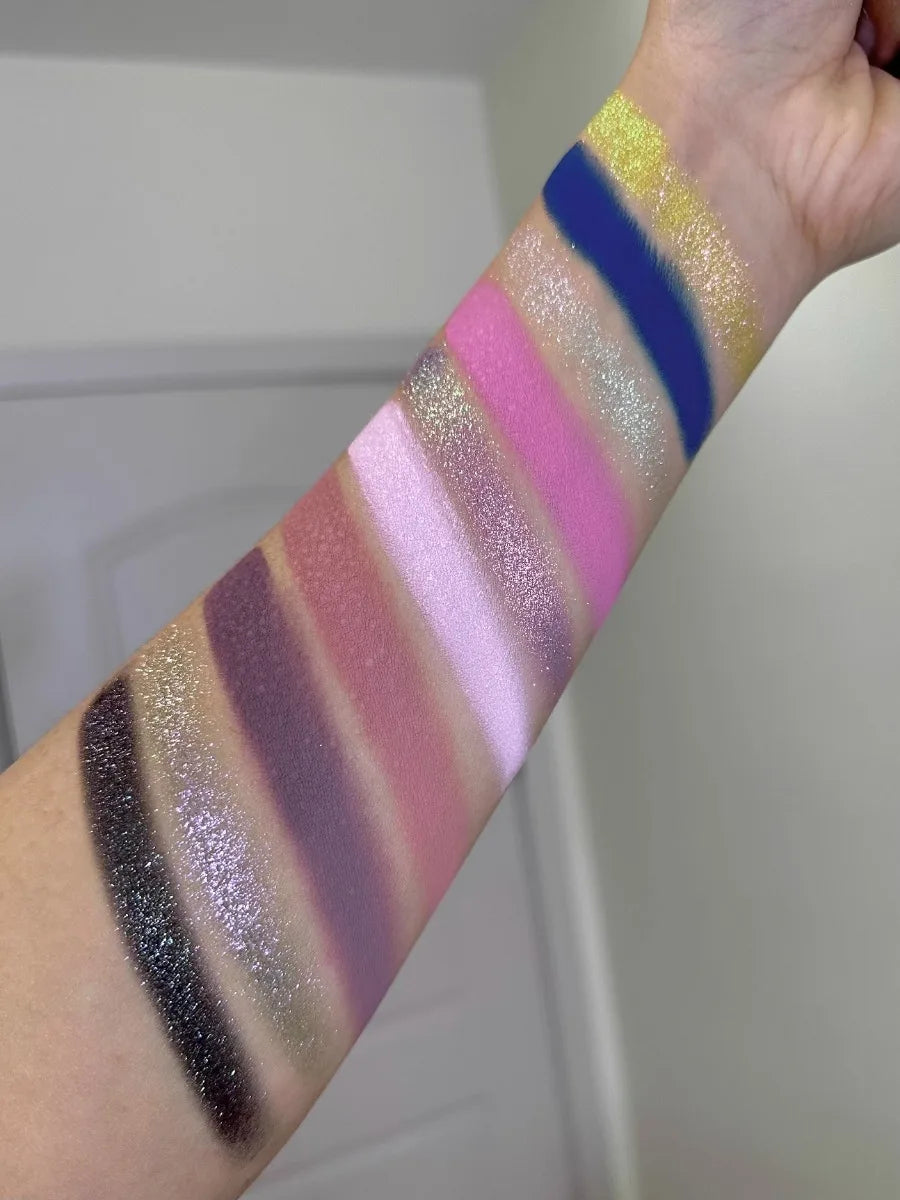 10-Color Waterproof Shimmer Eyeshadow Palette - 13
