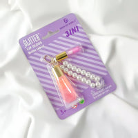 3-in-1 Color Changing Lip Gloss Set with Pearl Pendant