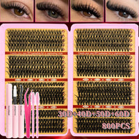 DIY Eyelash Cluster Extension Kit for Professional Volume