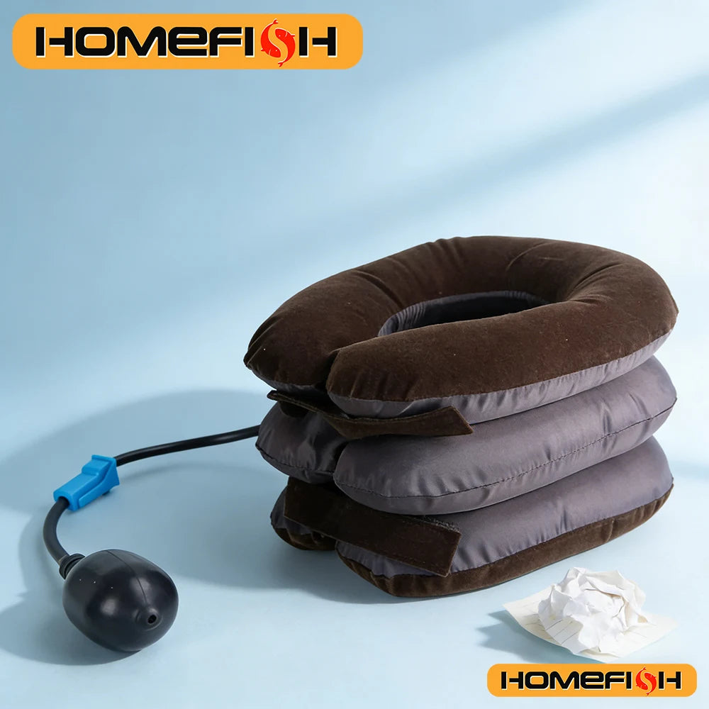 Inflatable Cervical Neck Traction Device for Pain Relief