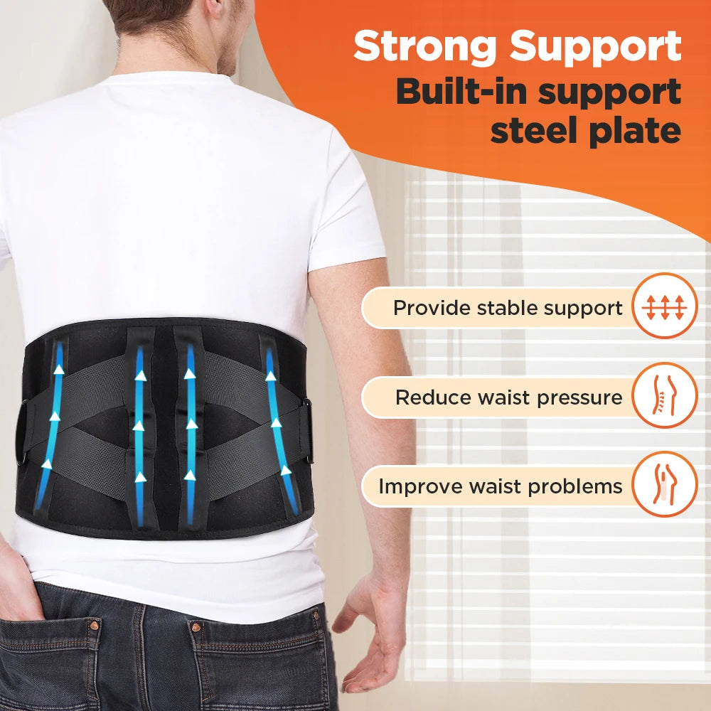 Heated Lumbar Massage Belt for Back Pain Relief - 27