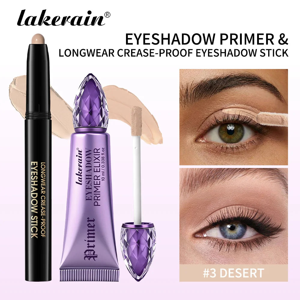 Waterproof Long-Lasting Eyeshadow Stick and Primer Set - 39