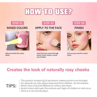 Long-Lasting Waterproof Cream Butter Blush for Natural Glow