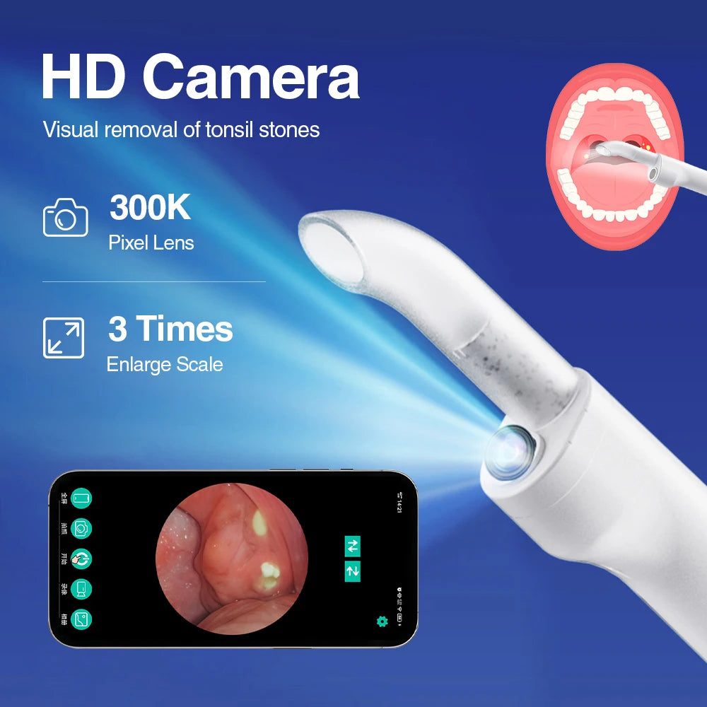 HD Visible Tonsil Stone Removal Vacuum Kit - 8