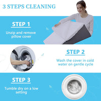 Memory Foam Bed Wedge Pillow for Snoring and Back Support