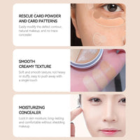3-Color Cream Concealer Palette for Flawless Skin