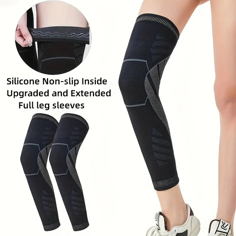 Full-Length Compression Leg & Knee Sleeve for Sports - 3