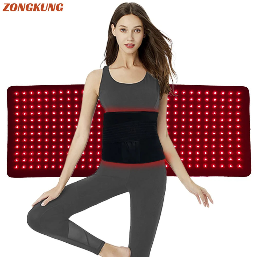 Wearable LED Red & Infrared Light Therapy Belt for Pain Relief - 1