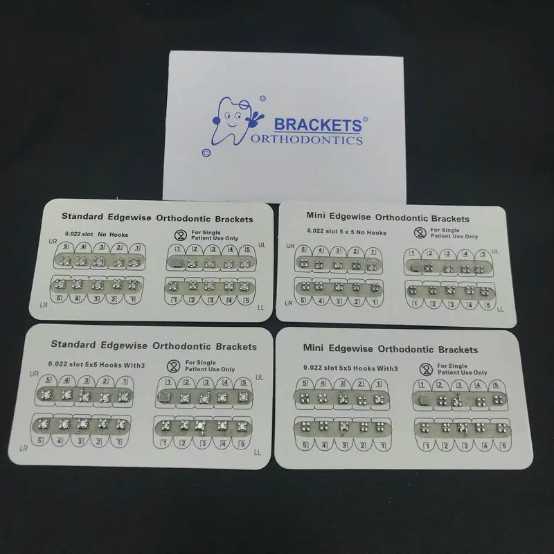 Professional Metal Orthodontic Dental Brackets Set - 7
