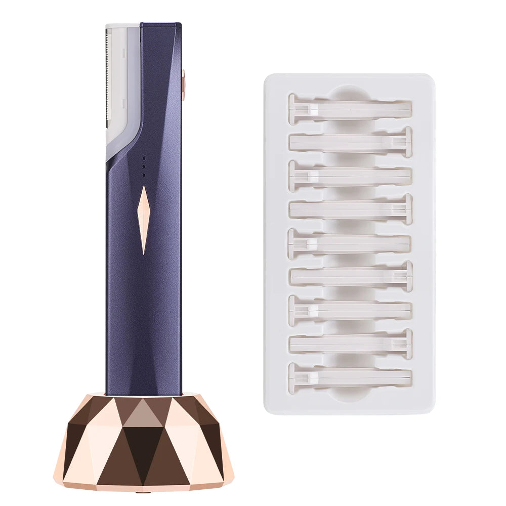 Sonic Rechargeable Facial Dermaplane Razor for Smooth Skin - 21