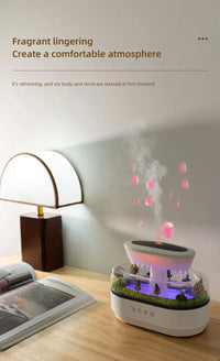 Raindrop Aromatherapy Humidifier with White Noise