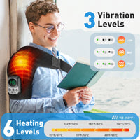 Heated Shoulder Massage Brace for Pain Relief