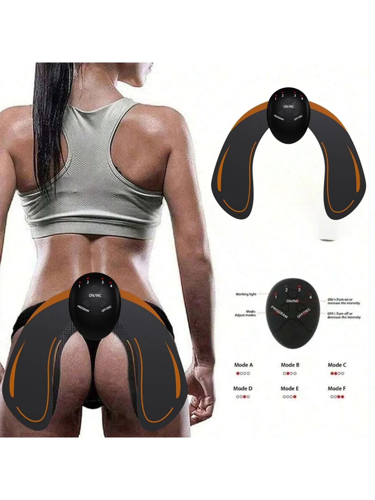 EMS Muscle Stimulator for Hip and Abdominal Toning - 2