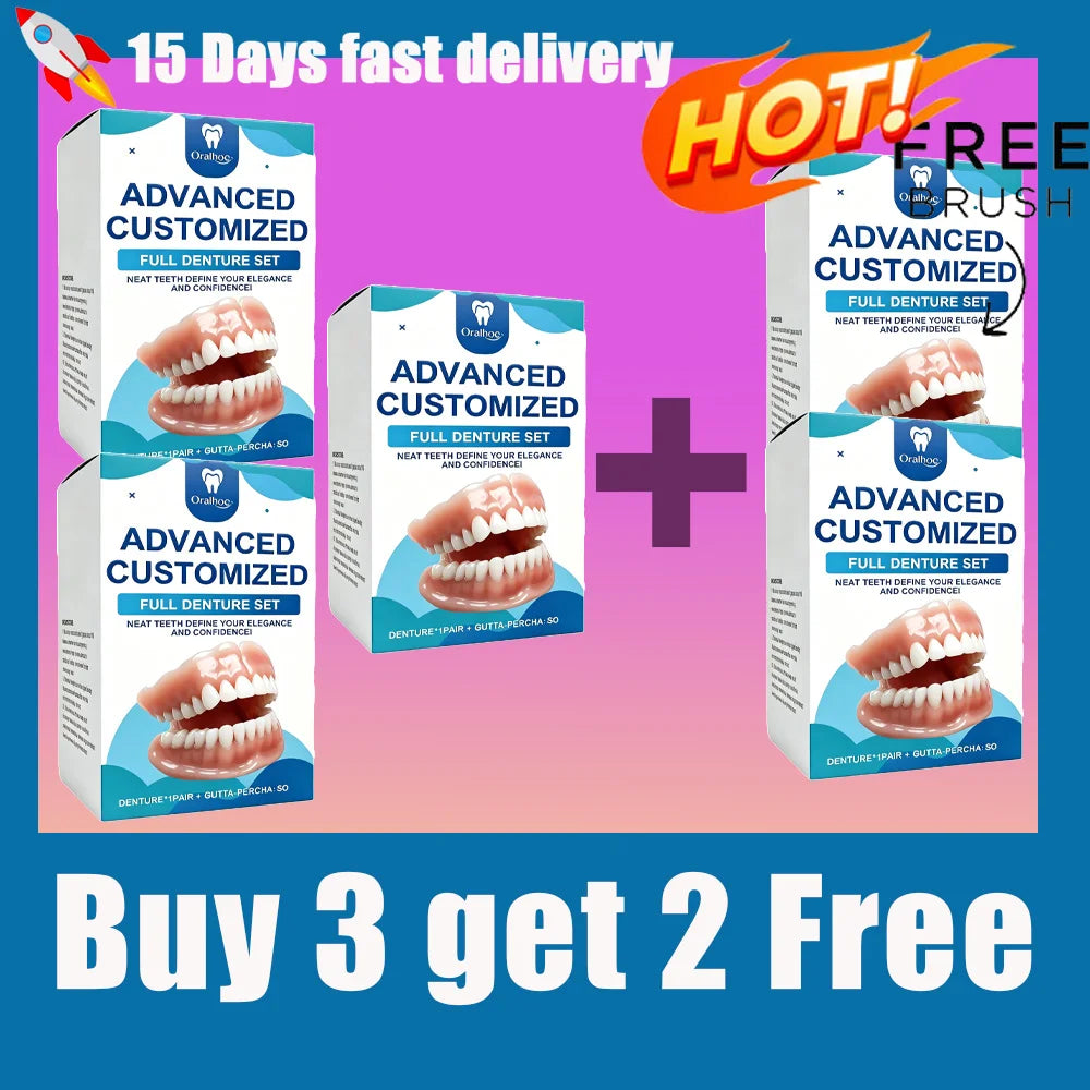 Realistic Temporary Denture Set for a Confident Smile - 16