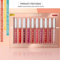 Matte Liquid Lipstick and Lip Gloss Collection Set