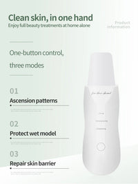 Ultrasonic Facial Skin Scrubber & Blackhead Remover