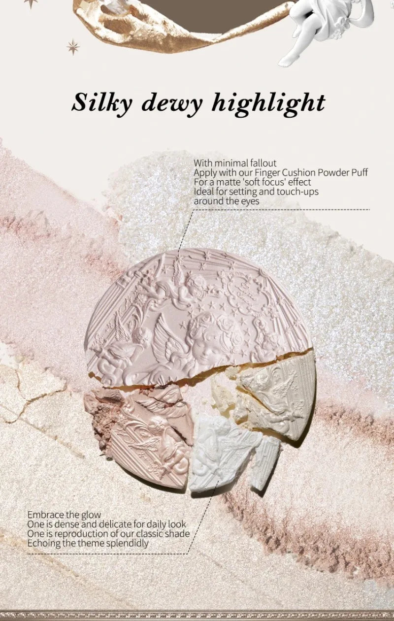 Embossed Shimmering Highlighter Face Powder - 11
