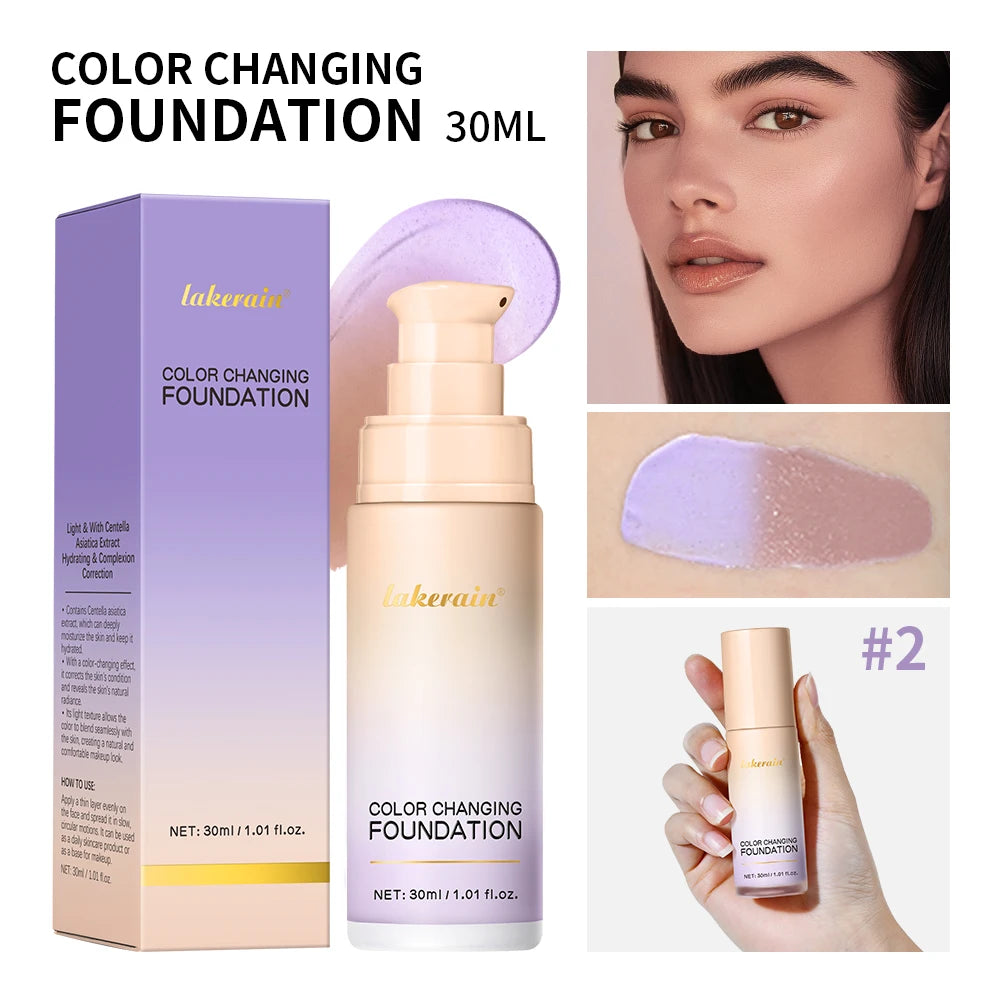 Color-Changing Liquid Foundation for Flawless Skin - 22