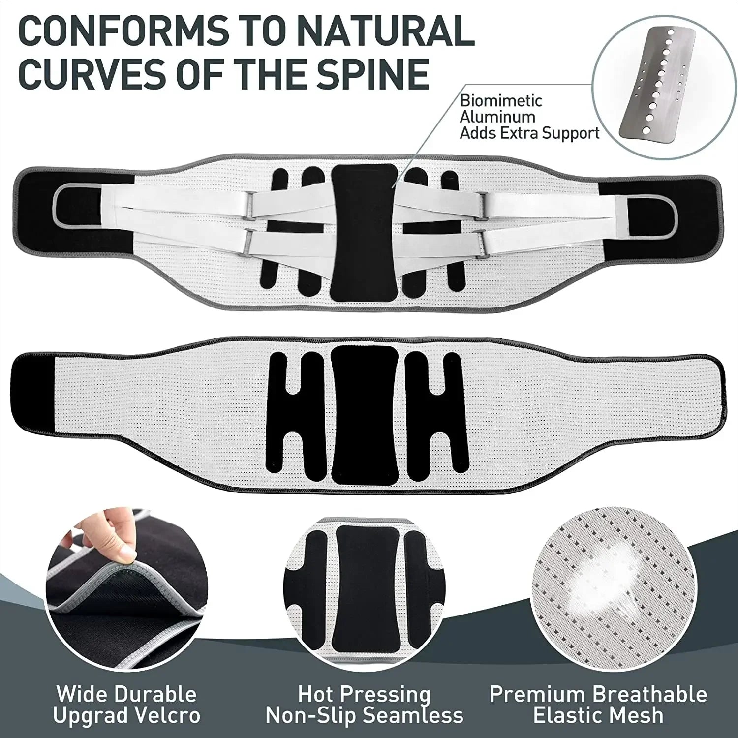 Lumbar Back Support Brace for Herniated Disc & Pain Relief - 4