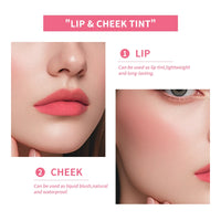 2-in-1 Waterproof Lip Stain and Liquid Blush