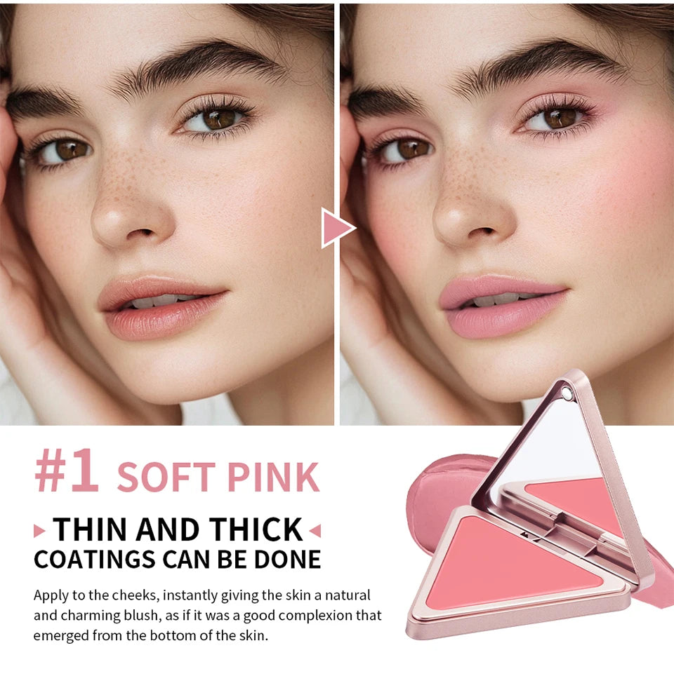 Matte Satin Cream Blush for Long-Lasting Natural Glow - 11