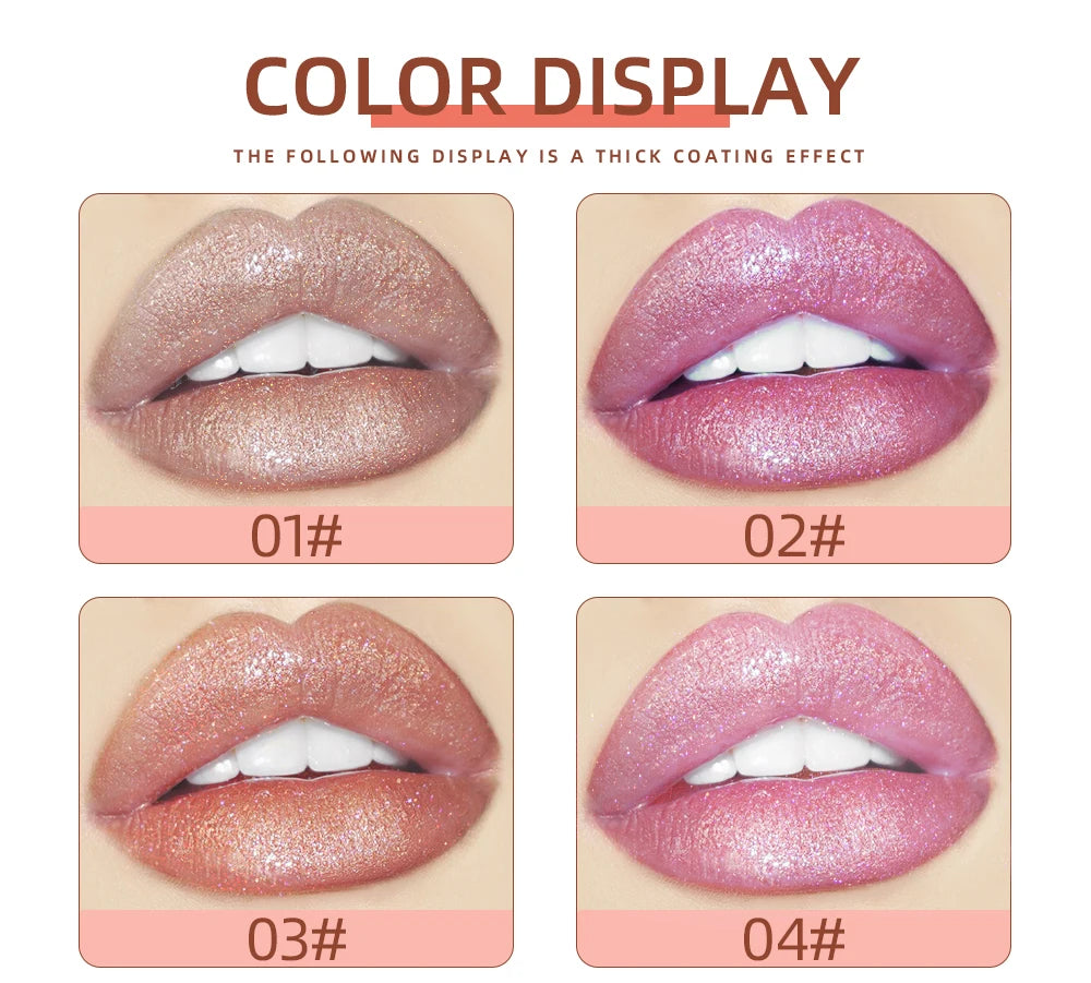 9-Piece Glitter Lip Gloss Set for Shimmering Lips - 13