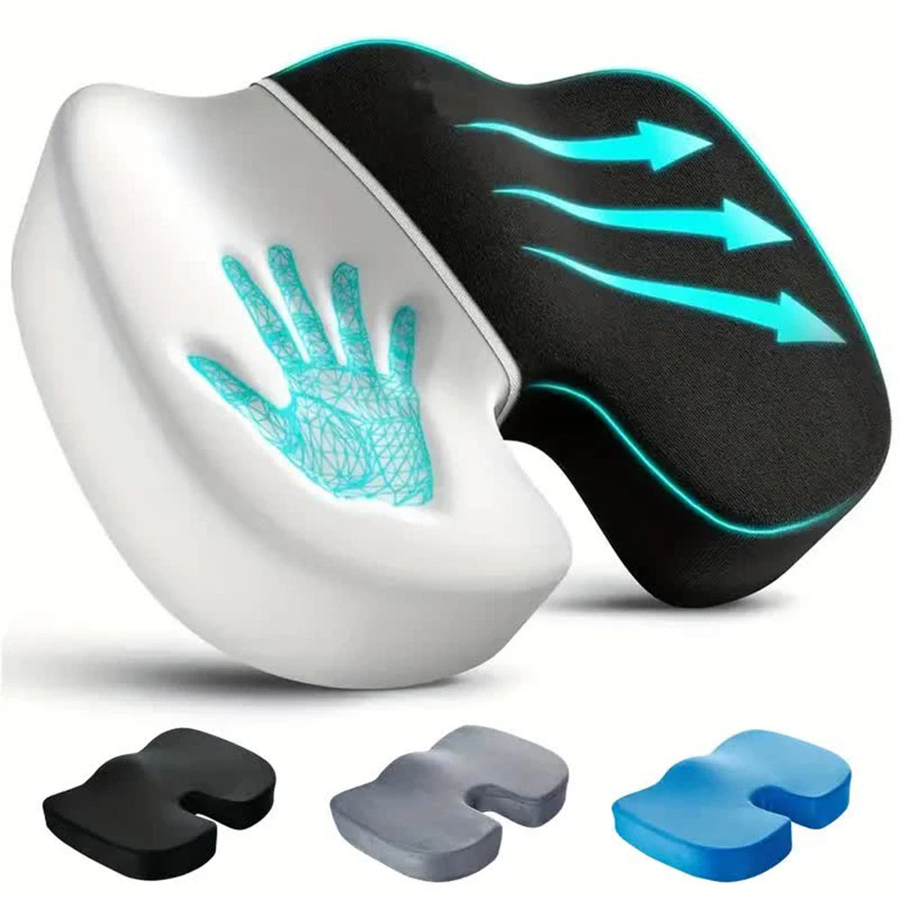 Ergonomic Memory Foam Seat Cushion for Pain Relief - 1