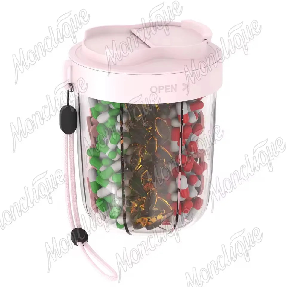 7-Day Portable Pill Organizer Cup for Vitamins and Supplements - 17