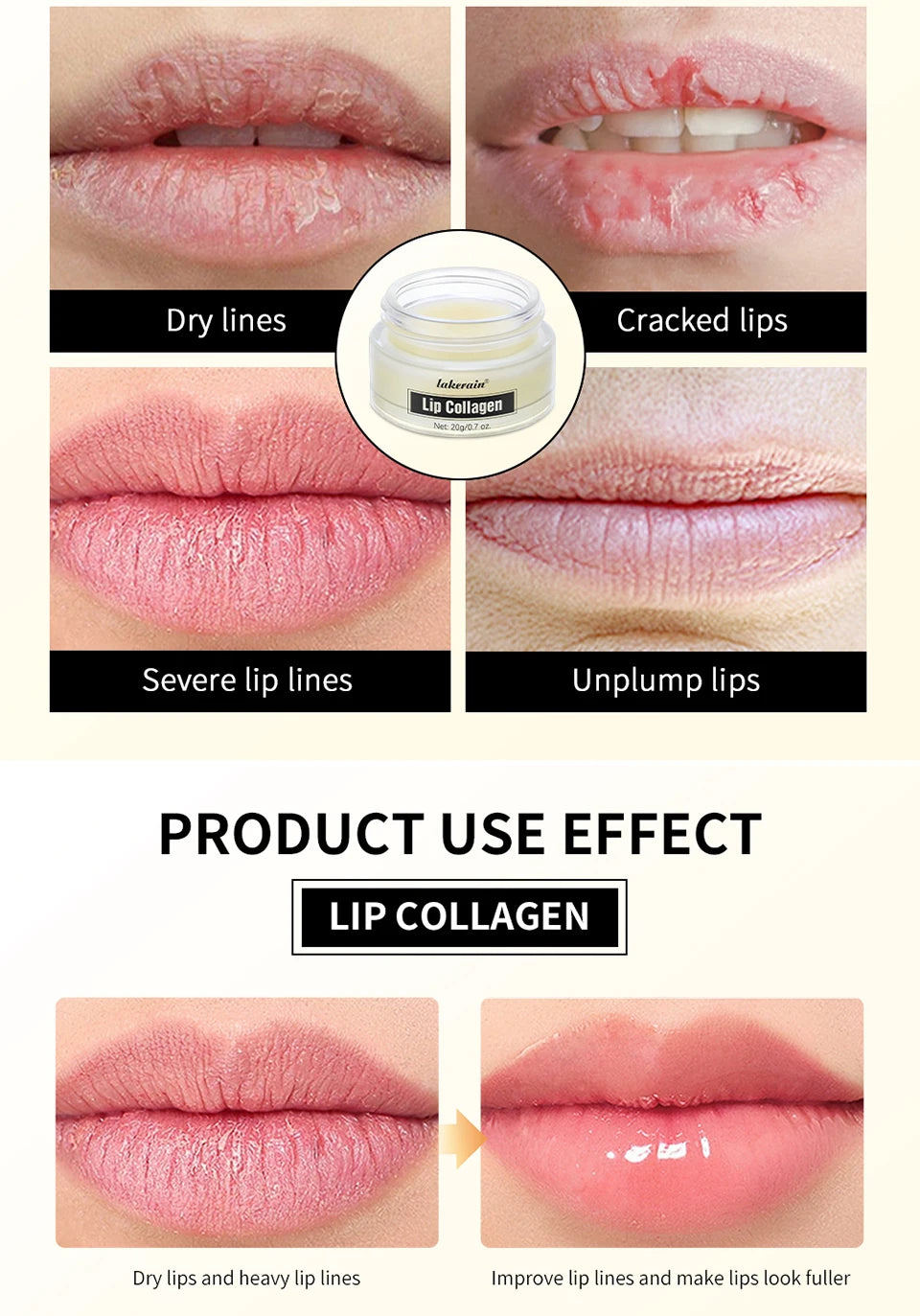Collagen Lip Sleeping Mask for Dry Chapped Lips - 12