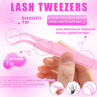 DIY Cluster Lash Extension Kit for Natural Daily Volume