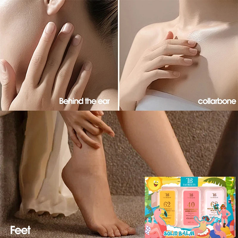 Long-Lasting Portable Solid Perfume Balm Set - 6