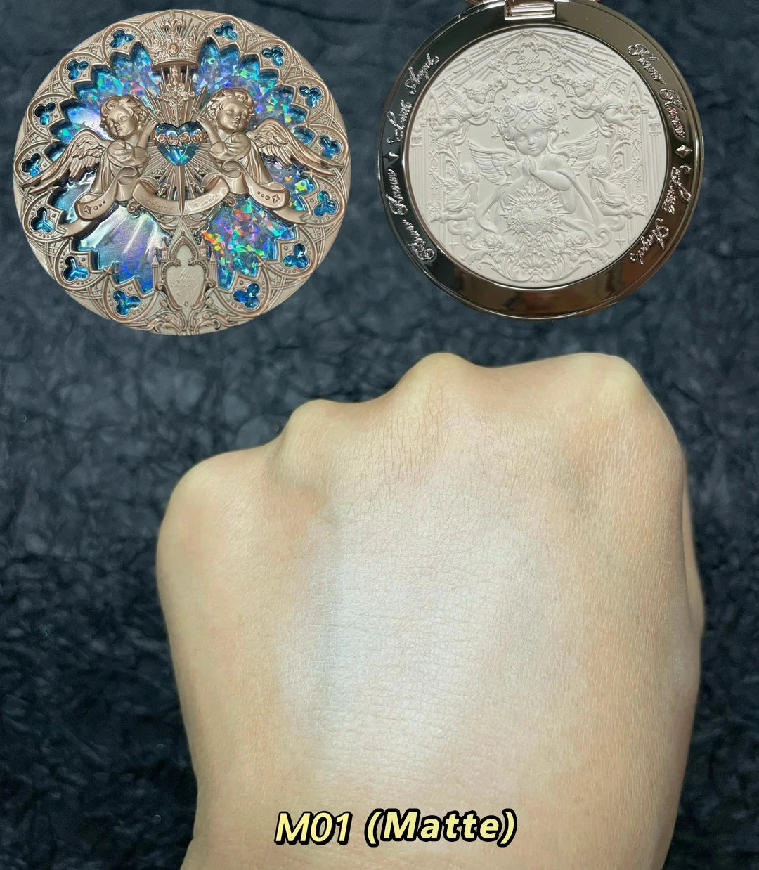 Embossed Shimmer Face Highlighter Palette - 17