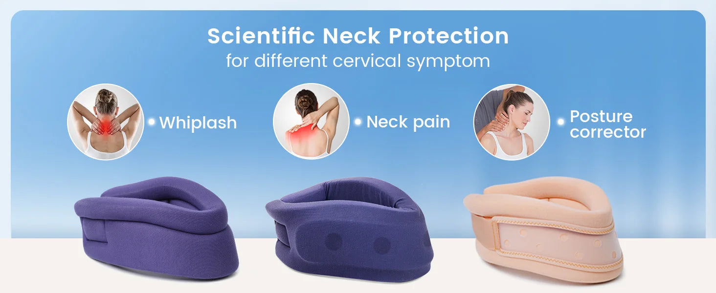 Adjustable Foam Cervical Neck Support Brace for Pain Relief - 8