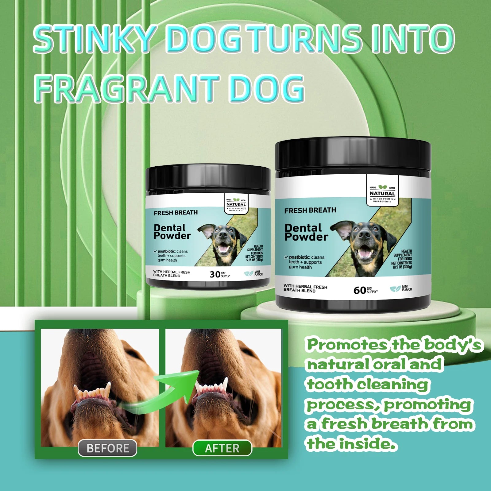 Herbal Dental Care Powder for Dogs and Cats - 4