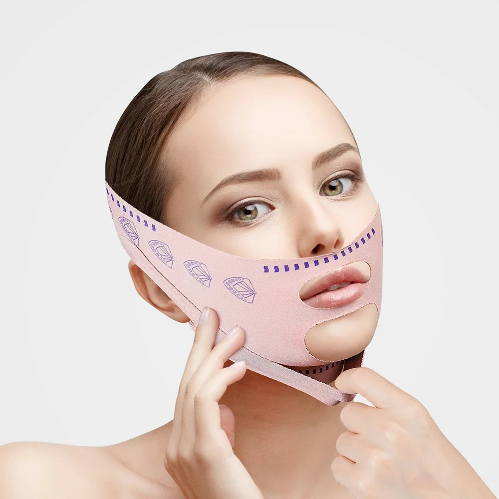 Reusable V-Line Face Slimming and Chin Lifting Strap - 17