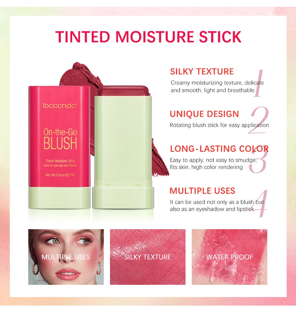 Creamy Multi-Use Tinted Blush Stick for Lips and Cheeks - 20