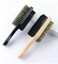 Dual-Sided Wooden Beard Grooming Brush for Styling