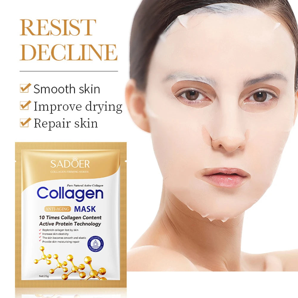 Collagen Anti-Aging Lifting Face Mask for Deep Hydration - 5
