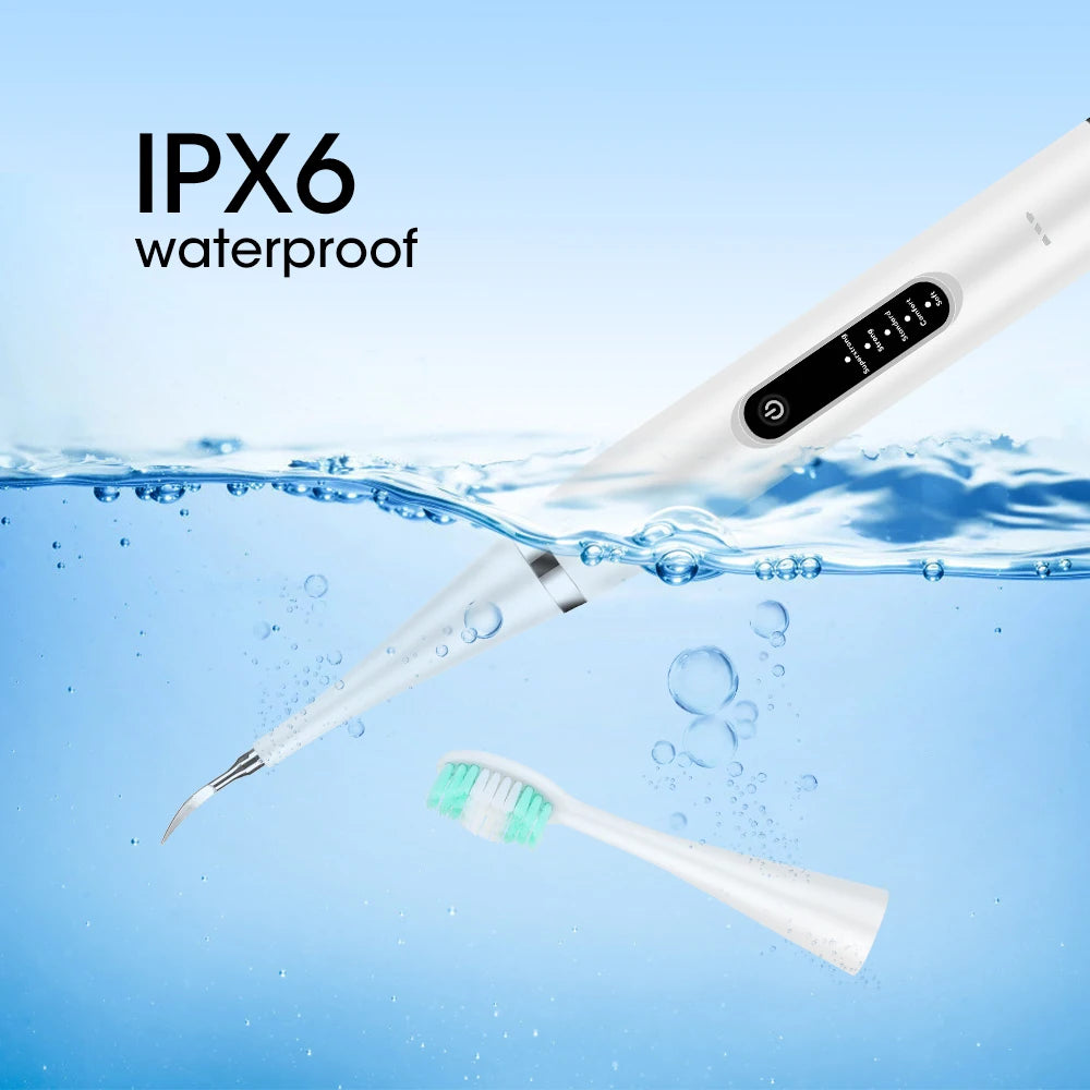 Electric Sonic Dental Calculus Remover & Teeth Whitening Kit - 16