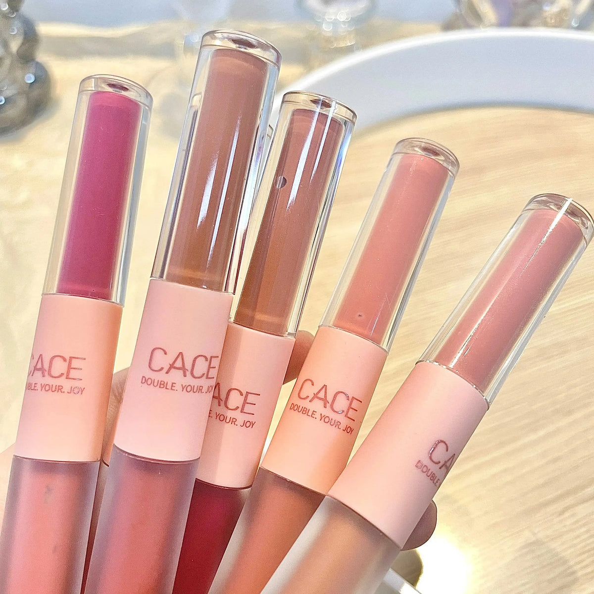 Dual-Ended Long-Lasting Matte & Glossy Liquid Lipstick