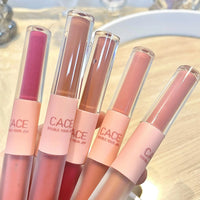 Dual-Ended Long-Lasting Matte & Glossy Liquid Lipstick