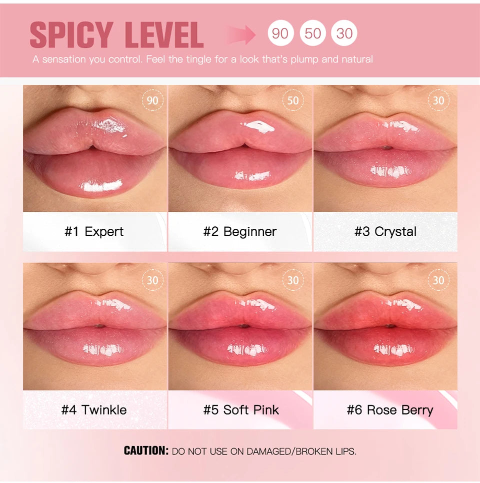 Instant Volumizing Lip Plumper Gloss for Fuller Hydrated Lips - 11