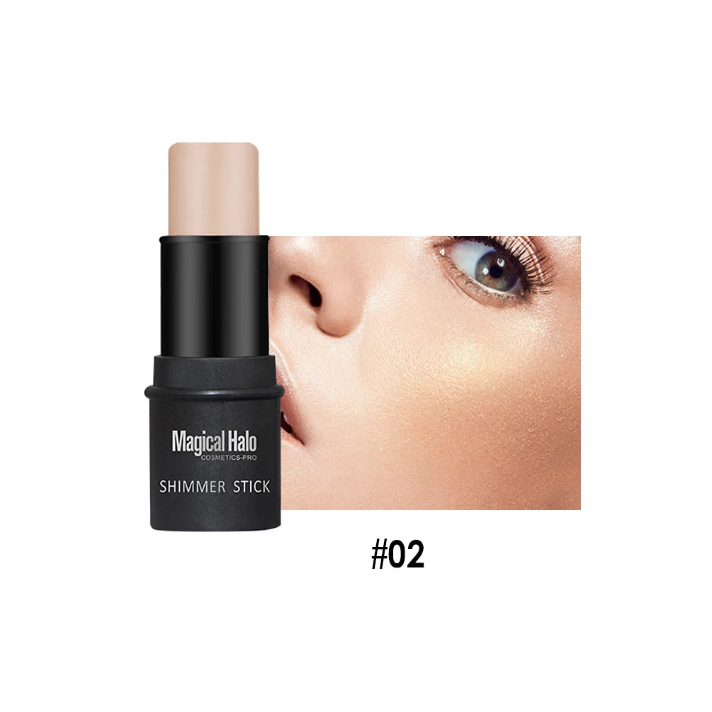 Creamy Face Highlighter and Contour Shimmer Stick - 19