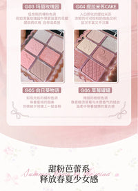 6-Color Matte and Shimmer Eyeshadow Palette