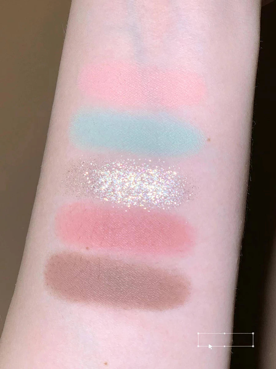 5-Color Mermaid Eyeshadow Palette for Long-Lasting Shimmer - 19