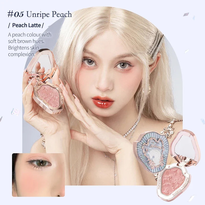 Embossed Long-Lasting Natural Matte Cheek Blush - 34